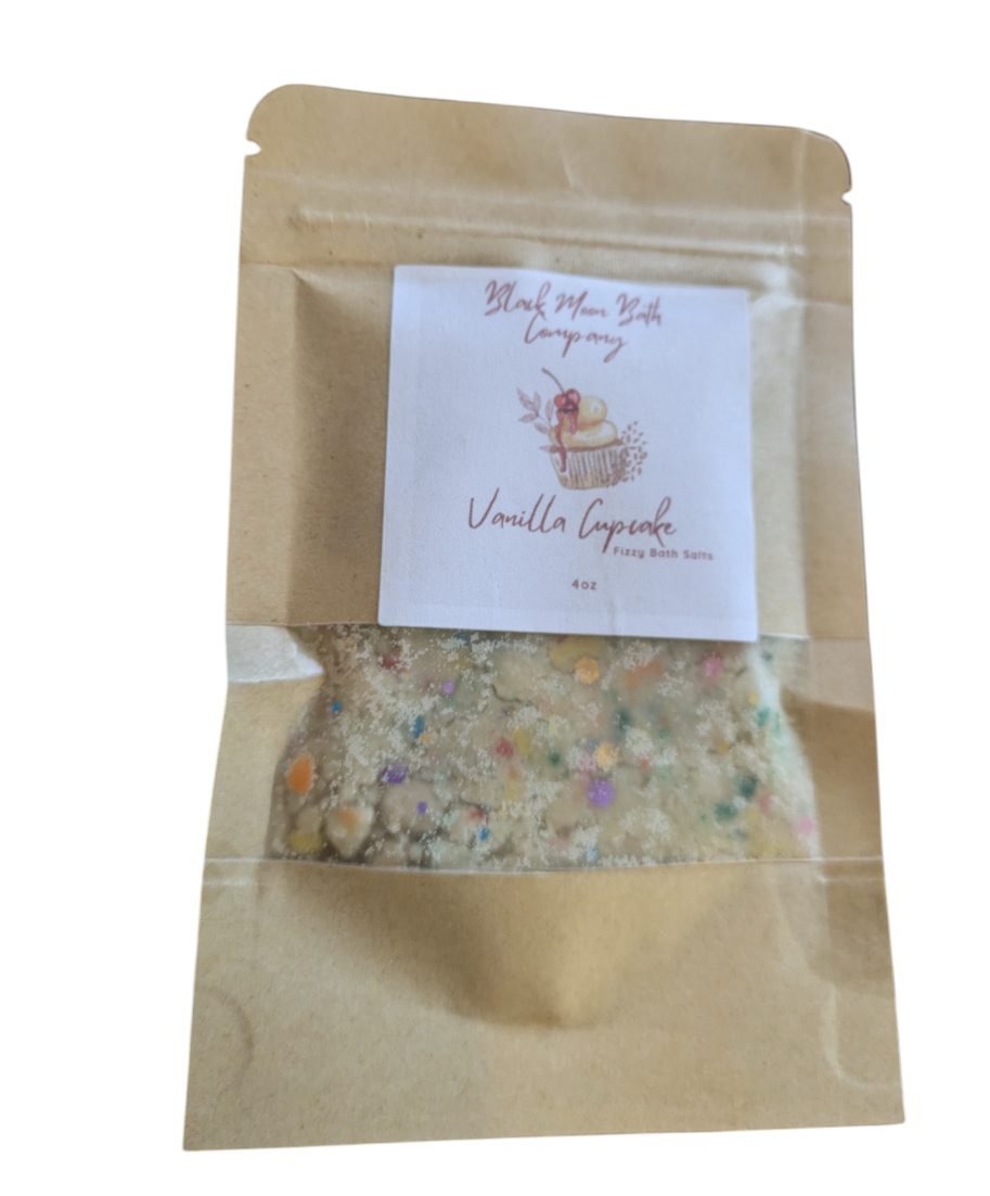 Vanilla Cupcake Fizzy Bath Salts