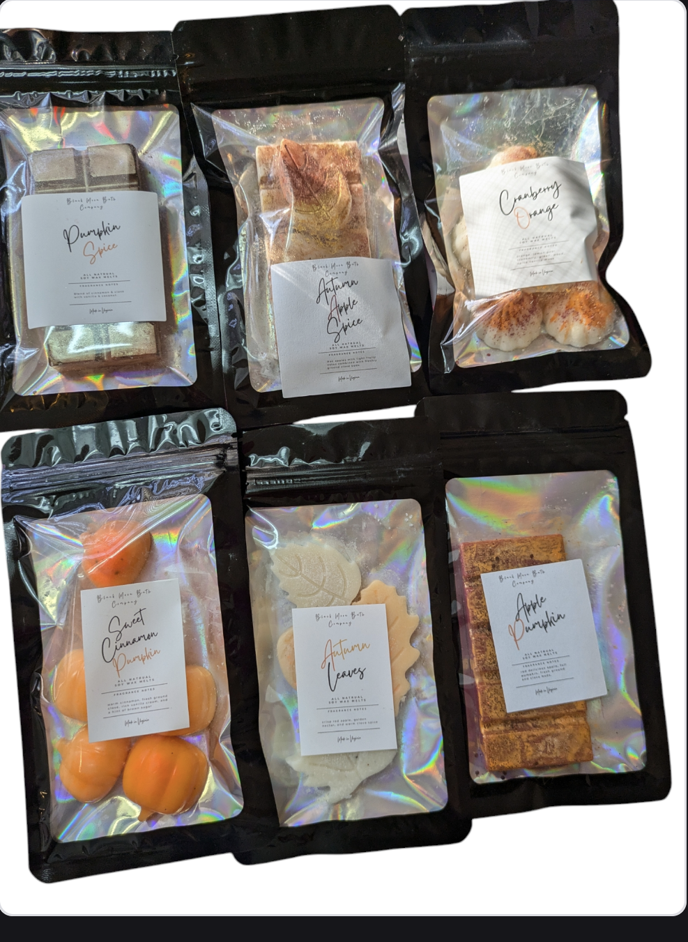 6 Fall Wax Melts Package